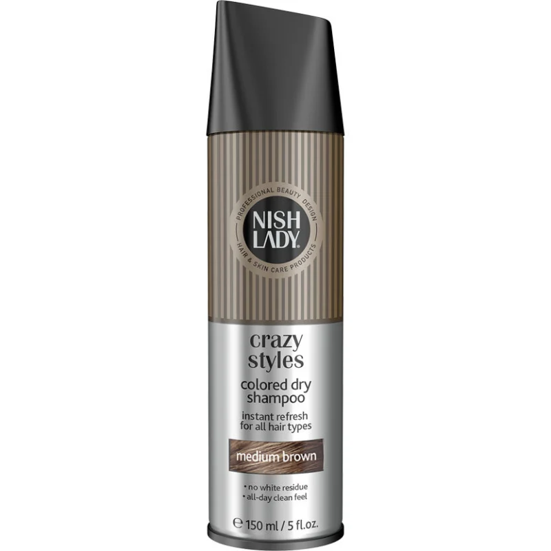 Cool-style.md NishLady Colored Dry Shampoo Medium Brown
