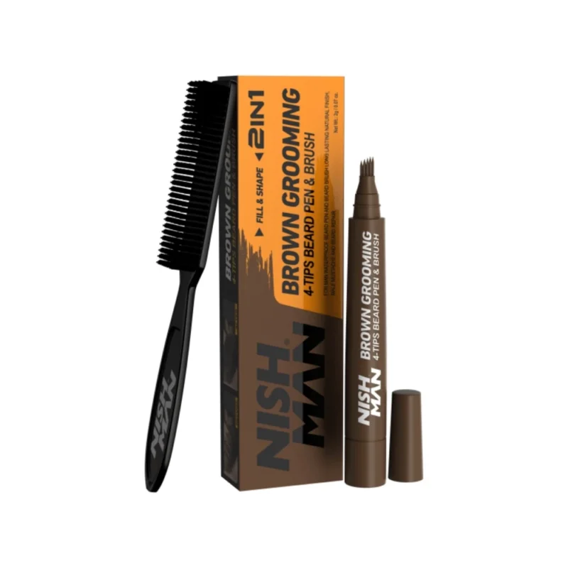 Cool-style.md Nishman Beard Pen & Brush Dark Brown