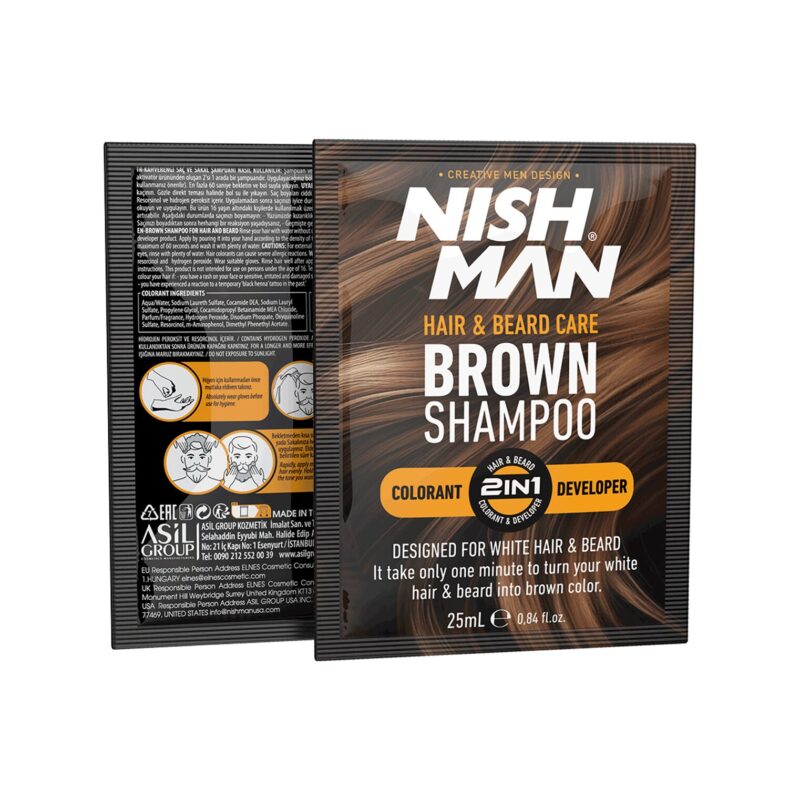 Cool-style.md Nishman Brown Shampoo 25ml