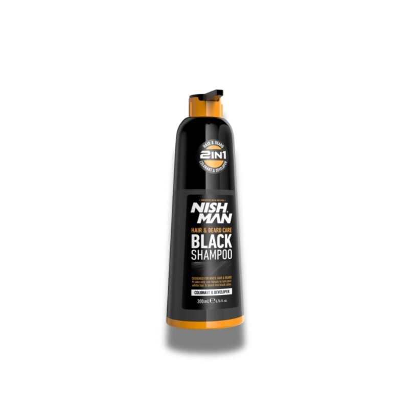 Cool-style.md Nishman Hair Beard Care Black Shampoo 200ml